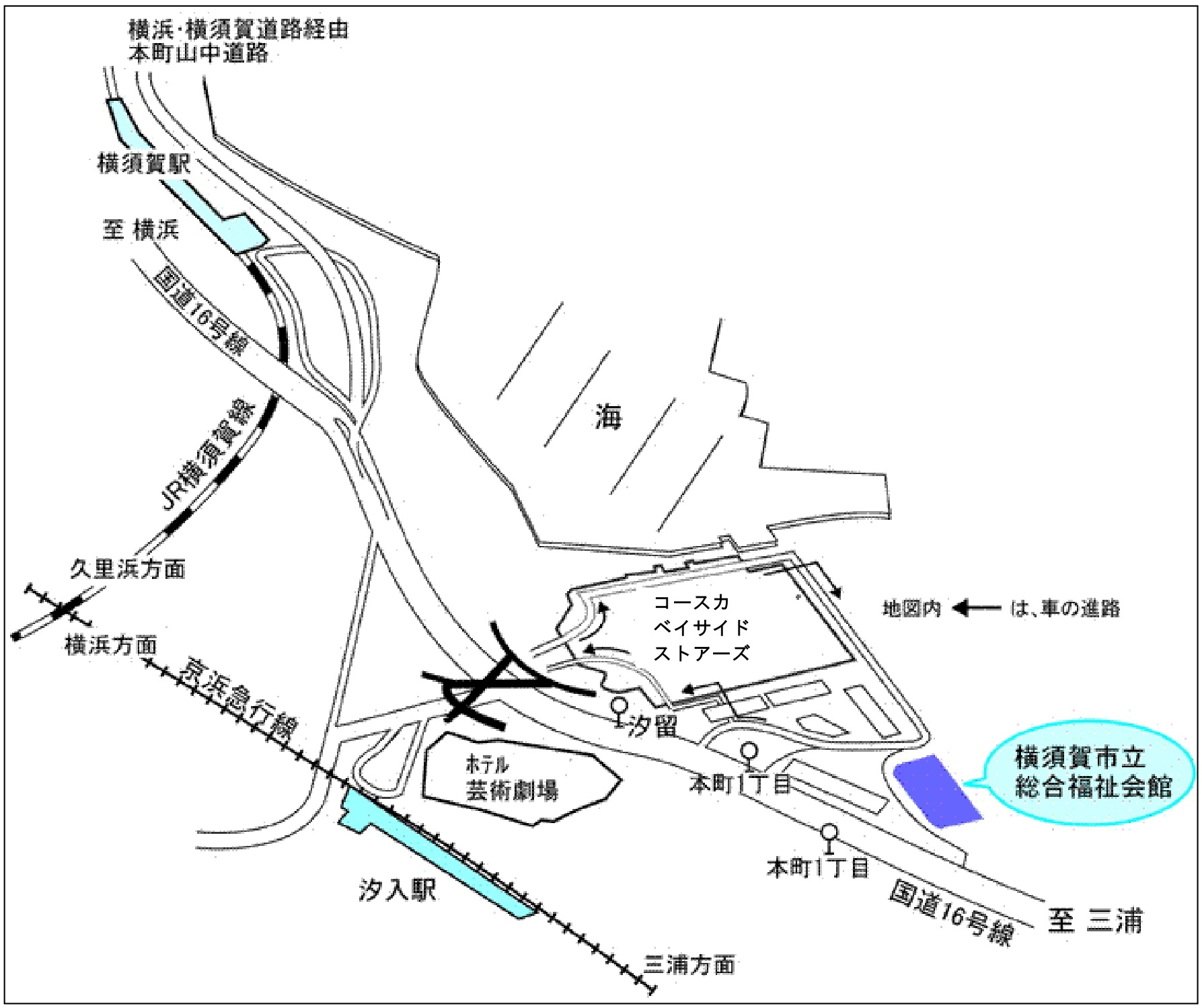 画像：総合福祉会館地図
